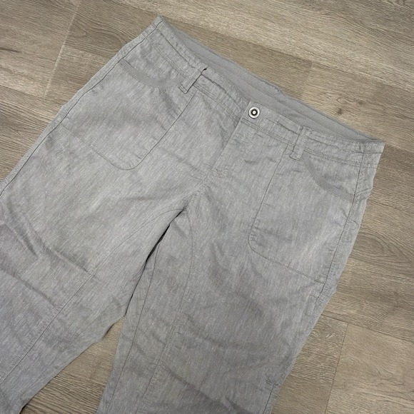 Kuhl Pants - Kuhl Cabo Pants Womens 14 Short Gray Capri Hiking Outdoor Utility Crop Gorpcore